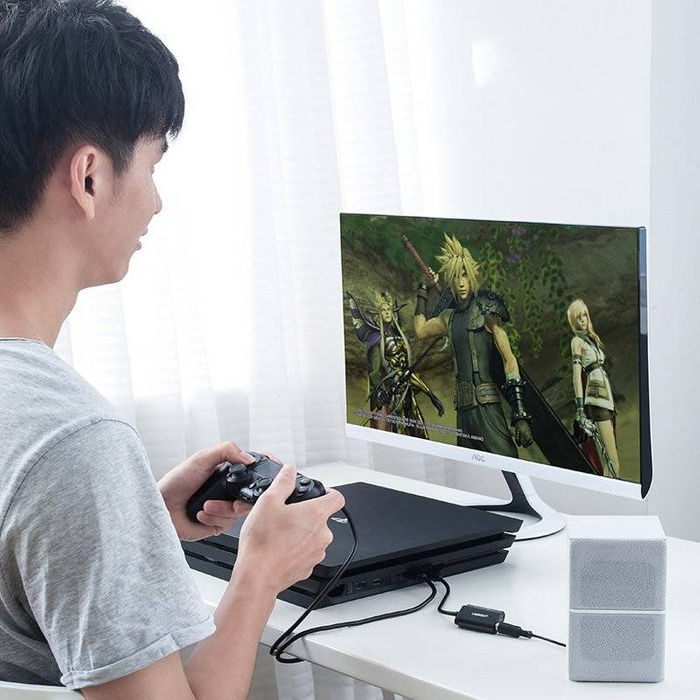 Ugreen carte son externe adaptateur musique USB - mini jack 3,5 mm 15 cm blanc (US205 30143)