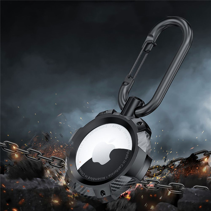 Hülle TECH-PROTECT TPUCARBON Apple AIRTAG SCHWARZ