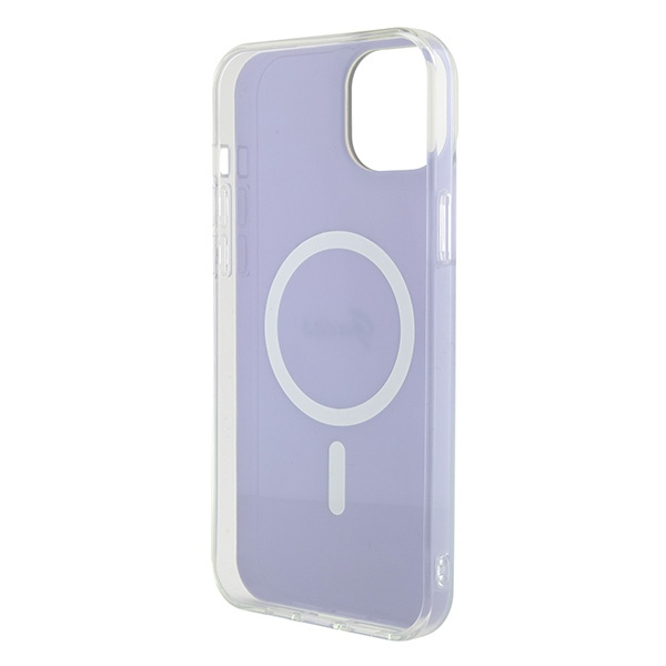 Case Guess GUHMP15SHITSU iPhone 15 6.1" purple/purple hardcase IML Iridescent MagSafe Case