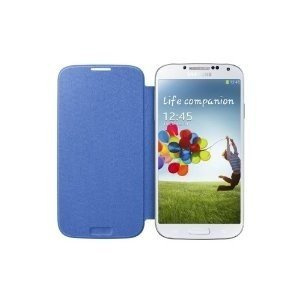 Custodia SAMSUNG Galaxy S4 SIV I9500 I9505 Flip cover Cover EF-FI950BCEST1 Azzurro
