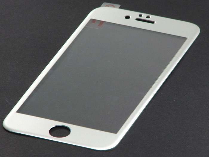 Vollglas BEST GUARD Glas iPhone 6 6S Silber Rückseite