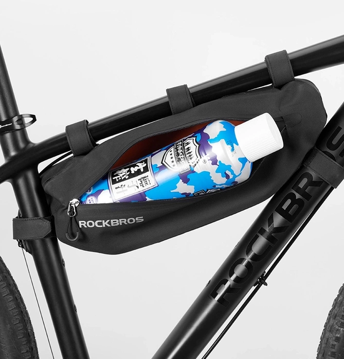 Rockbros AS-043 bicycle bag with Velcro 3l - black