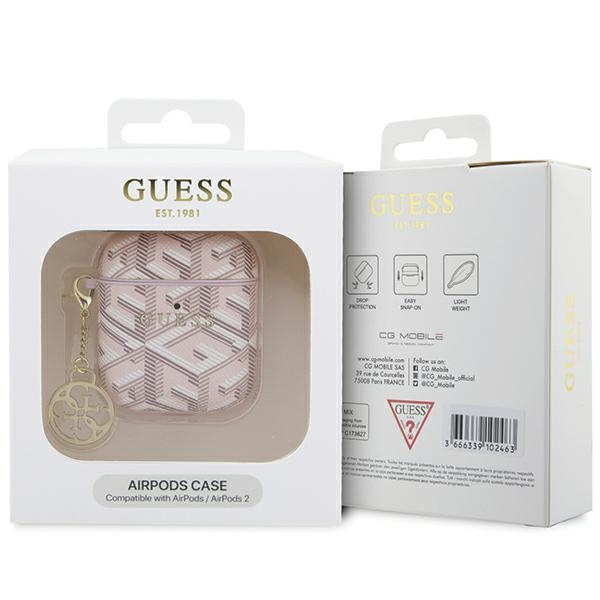 Case Guess GUA2PGCE4CP AirPods 1/2 cover pink/pink GCube Charm Case