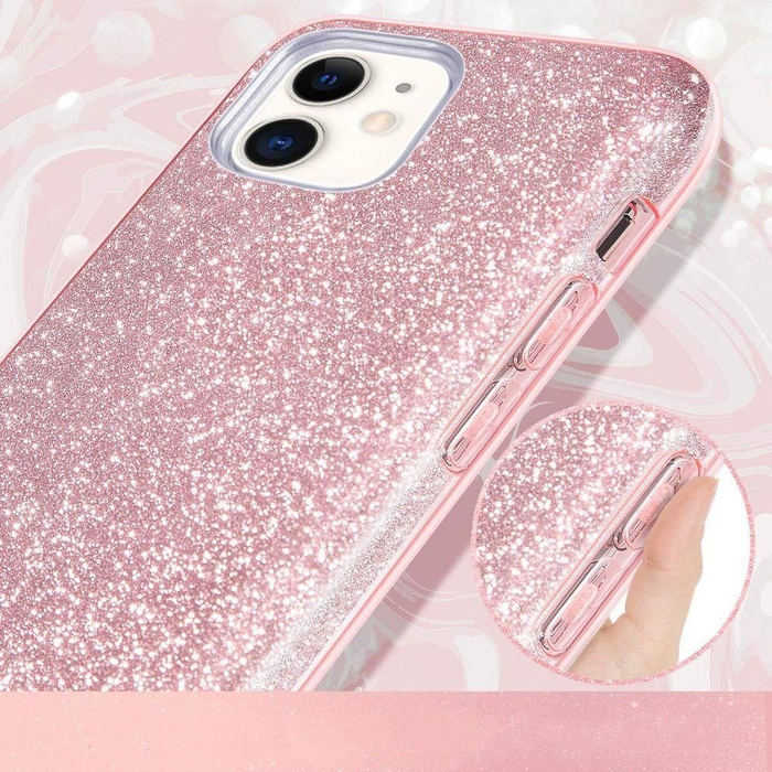 Coque TECH-PROTECT Glitter Shine Samsung Galaxy A51 Rose Gold Pink Case