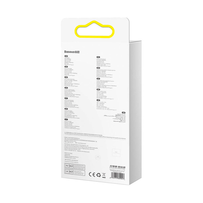 Baseus Bright Mirror 2 3en1 USB Tipo A - micro USB + Lightning + USB Tipo C 3.5A 1.1m azul (CAMJ010017)