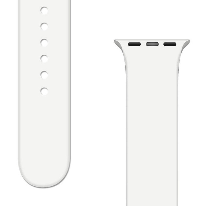 Correa de silicona Correa de Watch de silicona APS 8/7/6/5/4/3/2 / SE (41/40 / 38 mm) Correa Correa de reloj blanca