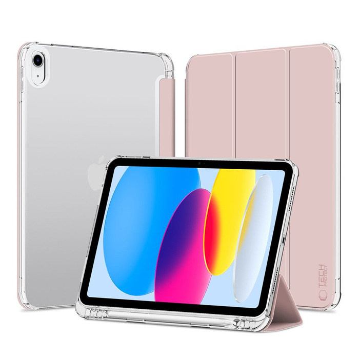 Funda Tech-protect Sc Pen Híbrido iPad 10.9 2022 Rosa