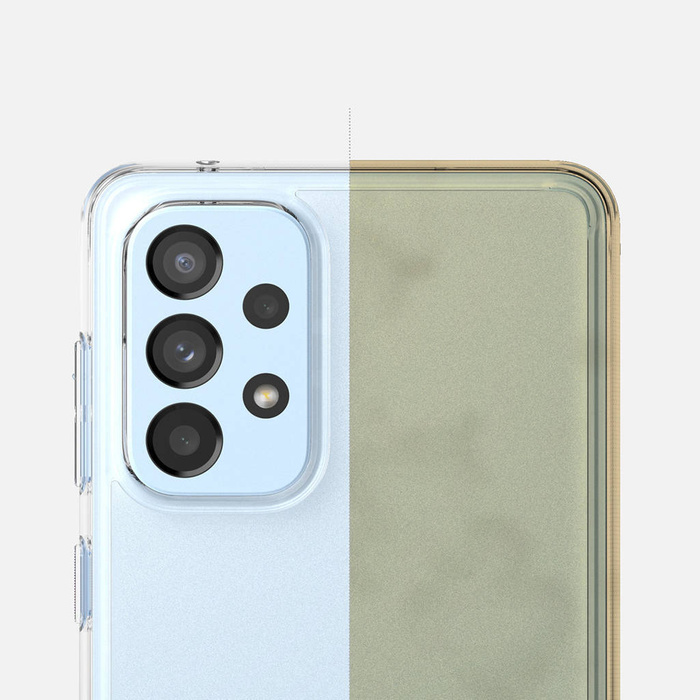 Ringke Fusion Matte in tpu con cornice in gel Samsung Galaxy A73 traslucido