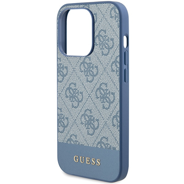 Etui Guess GUHCP15XG4GLBL iPhone 15 Pro Max 6.7" niebieski/blue hardcase 4G Stripe Collection Case