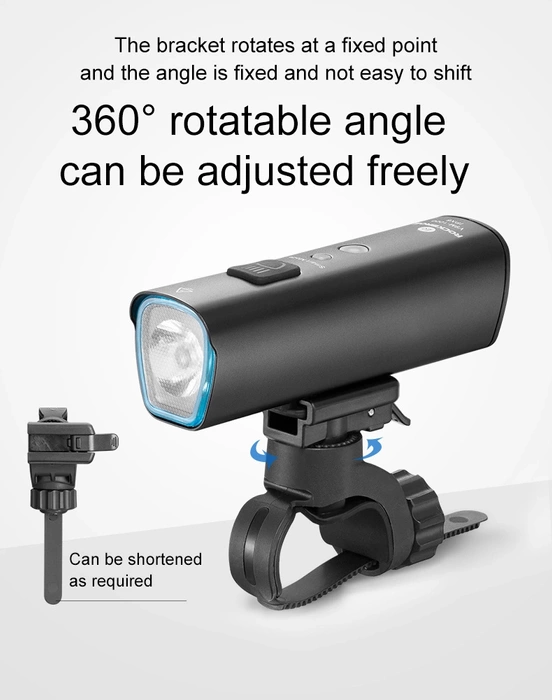 Luce anteriore per bicicletta Rockbros V9M-1000 1000lm - nera