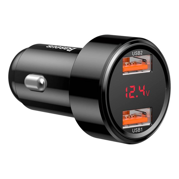 [IN RITORNO] Baseus Magic Series Dual QC - Caricabatteria per auto Quick Charge 3.0 2x USB 45W 6A nero (CCMLC20A-01)