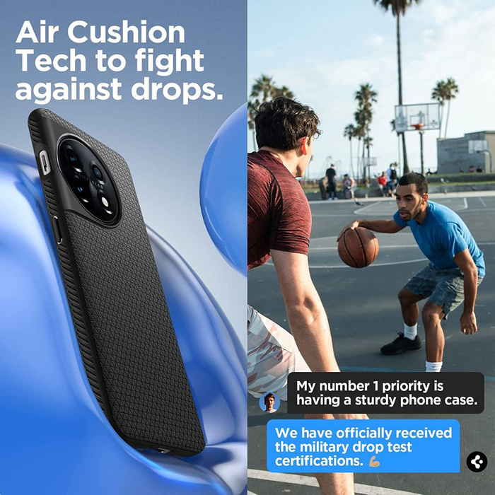 Case Spigen Liquid Air Oneplus 11 5G MATTE Black Case