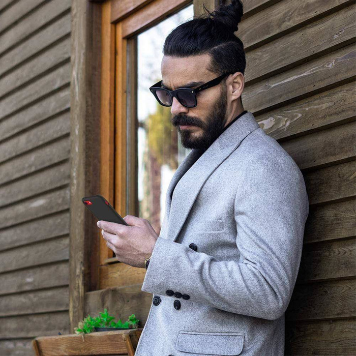  TECH-PROTECT Funda negra para el Galaxy A21S Icon