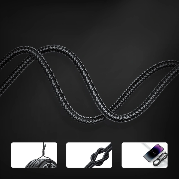 Kabel Joyroom Extraordinary Series A10 Lightning / USB-C PD 20W 3 m - czarny