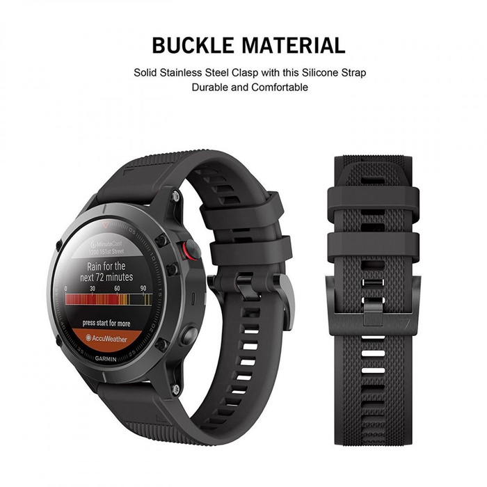 Bracelet TECH-PROTECT Garmin Fenix 5 (22mm) lisse noir