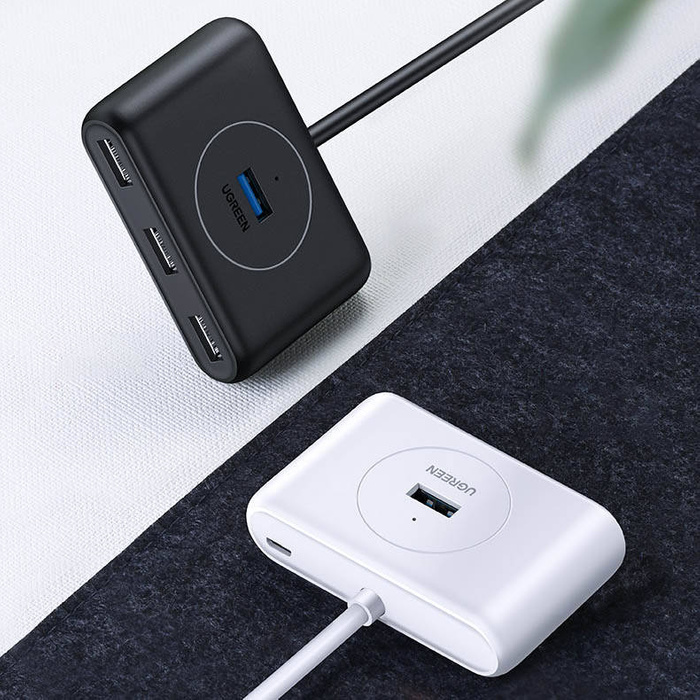 HUB USB multifunzione Ugreen Tipo c - 4 x USB 3.0 1m bianco (CR113)