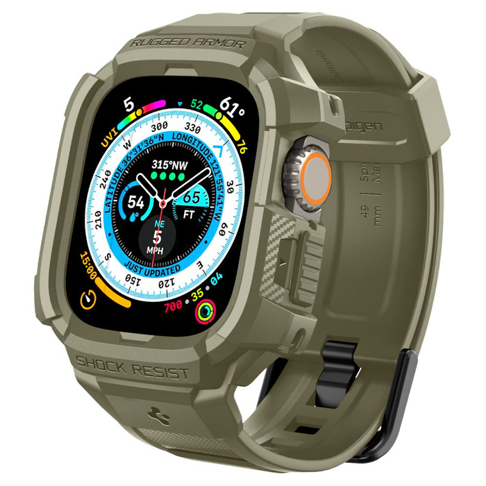 Strap Spigen Rugged Armor "pro" Apple Watch Ultra (49 Mm) Vintage Khaki