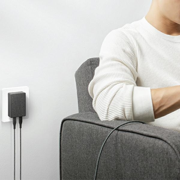 Nabíjačka USB-C USB-A Votre Slim Duo 20W Black