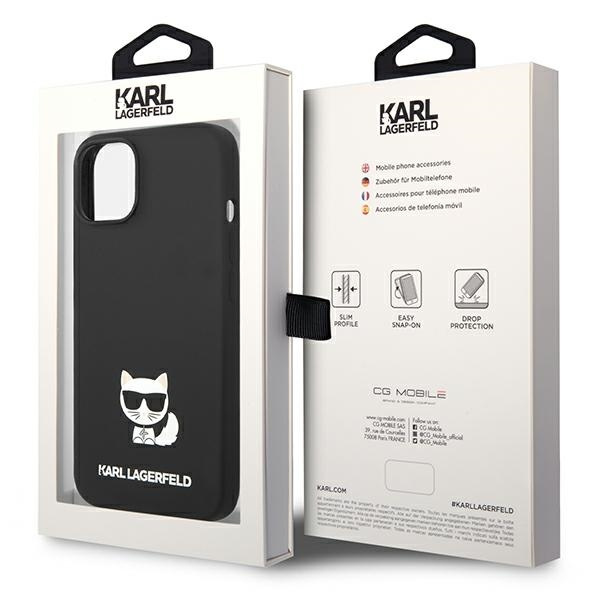 Karl Lagerfeld KLHCP14MSLCTBK iPhone 14 Plus 6.7" hartcase schwarz/schwarz Silikon Choupette Body