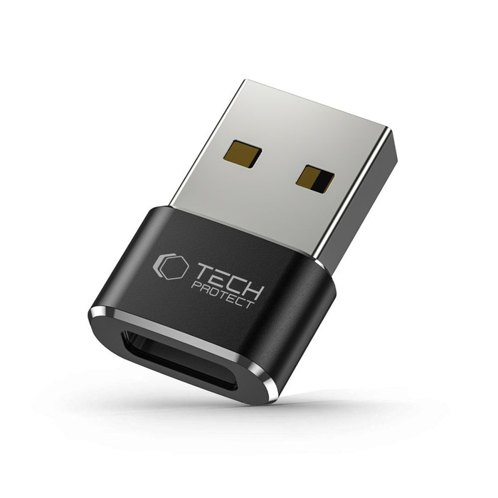 TECH-PROTECT ULTRABOOST ADAPTER USB AUF TYP-C SCHWARZ