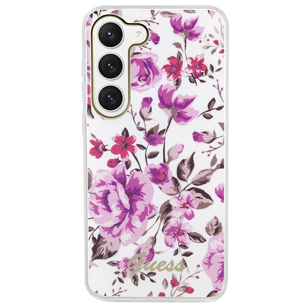 Cover Guess GUHCS23MHCFWST S23 Plus S916 bianco/bianco durocase Flower Collection Case