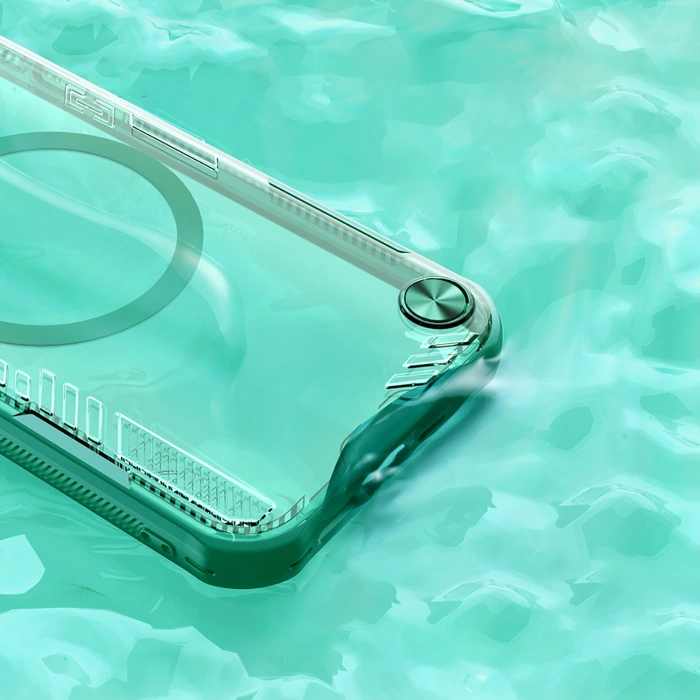 Etui Nillkin iPhone 16e Iceblade Prop Magnetic z podstawką na Zielone