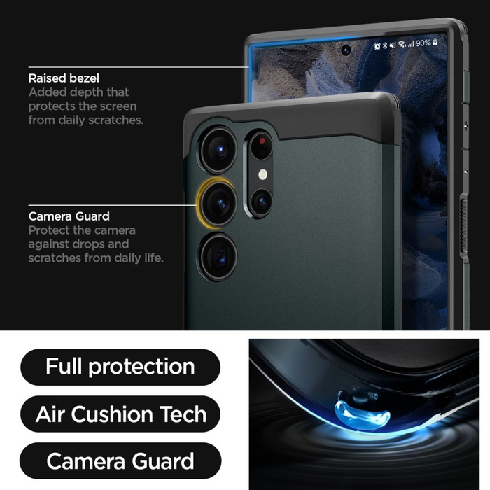 Hülle Spigen Tough Armor GALAXY S23 ULTRA ABYSS GRÜN