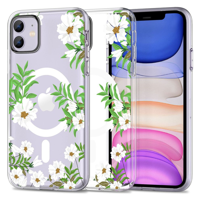 Case Tech-protect Magmood MagSafe iPhone 11 Spring Daisy Case