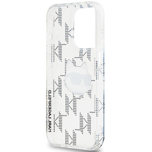 Etui Karl Lagerfeld KLHCP15LHKLPCHT iPhone 15 Pro 6.1" transparent hardcase IML Choupette Head & Monogram