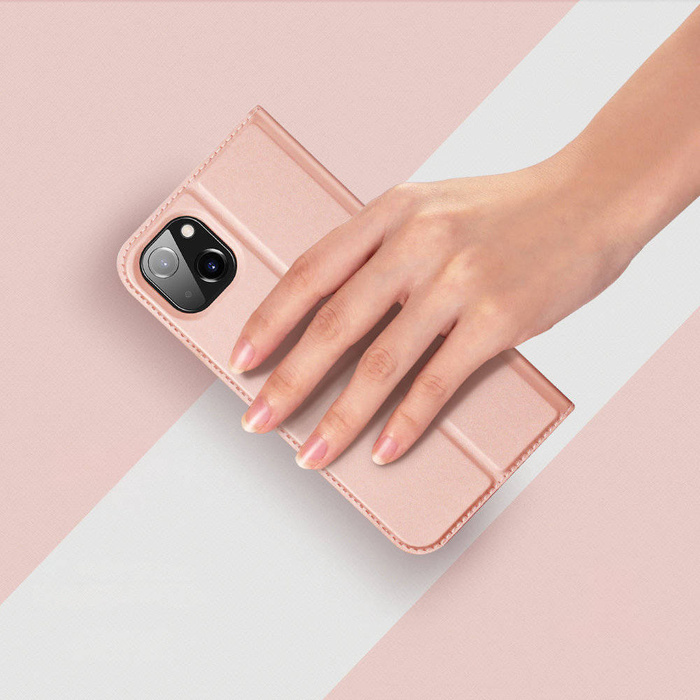 Dux Ducis Skin Pro Holster Cover Flip Cover für iPhone 14 Max rosa