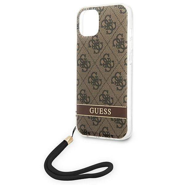 Guess GUOHCP14MH4STW iPhone 14 Plus 6,7" braun/braun hartcase 4G Print Strap