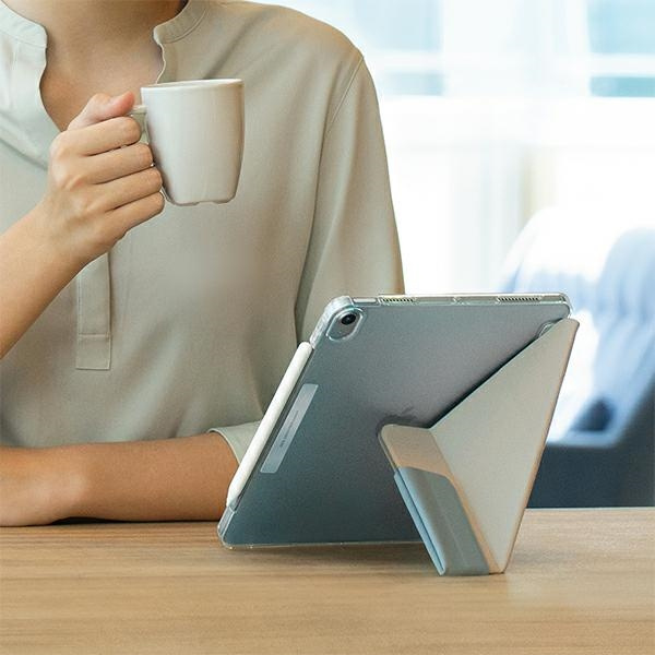 UNIQ pouzdro Camden iPad Air 10,9&quot; (2020) šedá / fosilně šedá Antimikrobiální