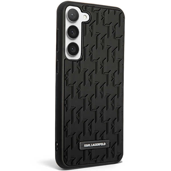 Obal Karl Lagerfeld Monogram 3d Pattern - Obal Samsung Galaxy S23 Plus (černý) Case