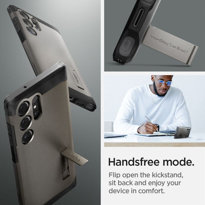 Case Spigen Tough Armor Samsung Galaxy S24 Ultra Gunmetal Case