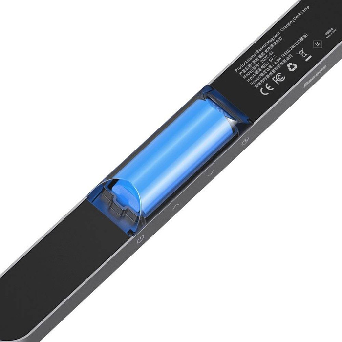 Baseus Magnetische LED-Nachttischlampe Unterschranklampe für Zuhause, Küche, Zimmer, Grau (DGXC-C0G)
