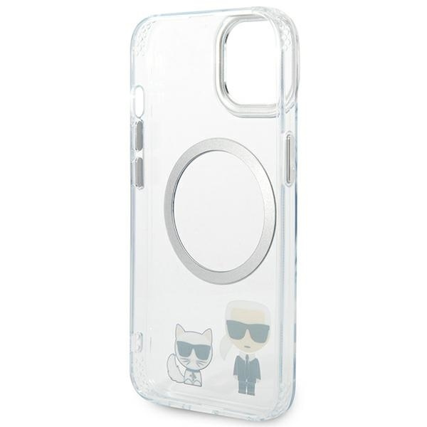 Karl Lagerfeld KLHMP14MHKCT iPhone 14 Plus 6,7" hartcase transparent/transparent Karl & Choupette Aluminium MagSafe