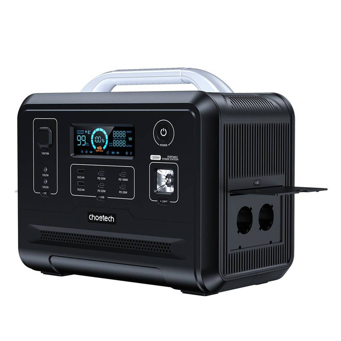 Choetech přenosná nabíjecí stanice powerbanka 960Wh 1200W černá (BS005)