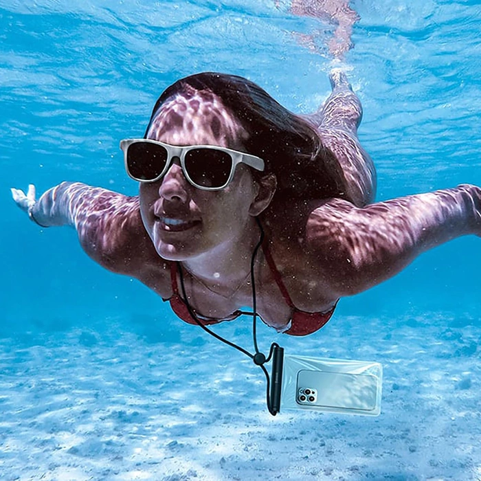 Waterproof phone case Baseus AquaGlide with Cylindrical Slide Lock (black)