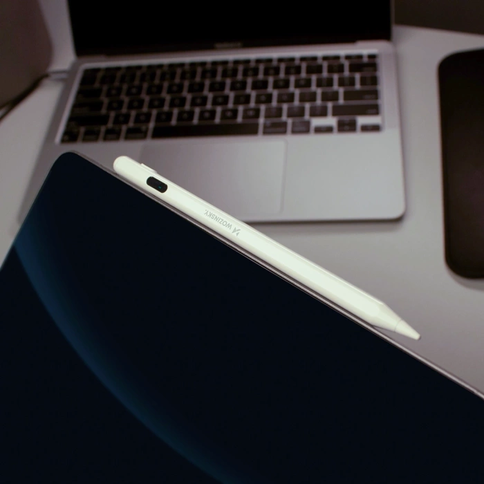 Wozinsky Stylus universeller aktiver Eingabestift (Android und iOS) – weiß