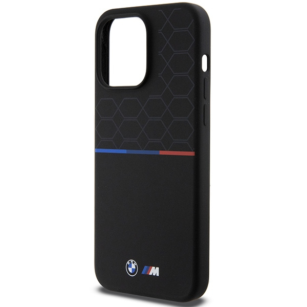 Case Bmw Bmhmp15x22smpk IPhone 15 Pro Max 6.7" Black/black Hardcase M Silicone Pattern MagSafe Case