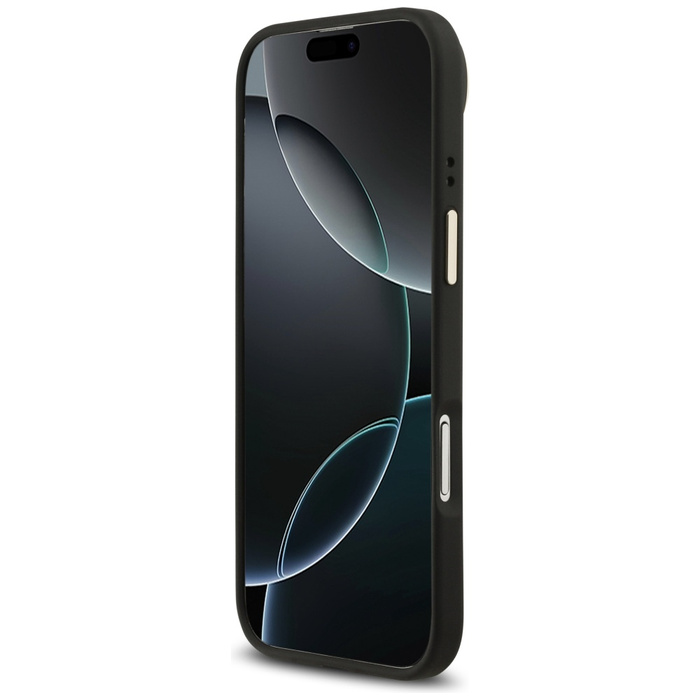 Etui Guess 4G Strass Logo & Big Strap    Metal Buttons MagSafe do iPhone Air czarny