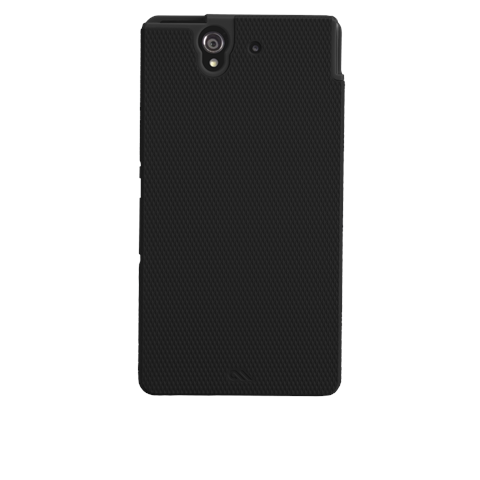 Telefontok Sony Xperia Z Case-Mate hibrid kemény fekete tok + fólia