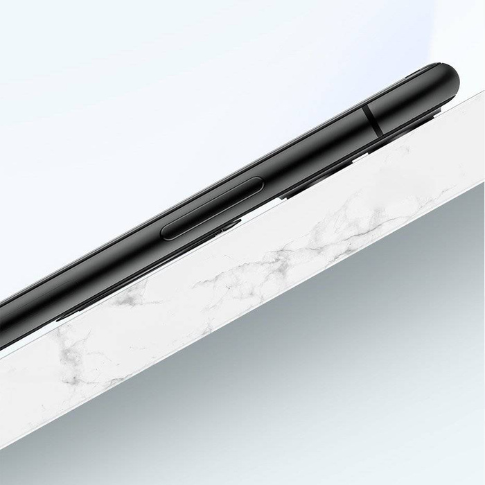 Support de téléphone support de bague auto-adhésif ultra-mince Baseus argent (SUYB-0S)