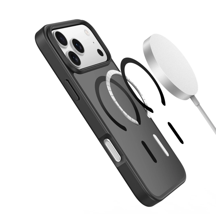 Dux Ducis Yind iPhone 17 Pro Hülle kompatibel mit MagSafe - Schwarz