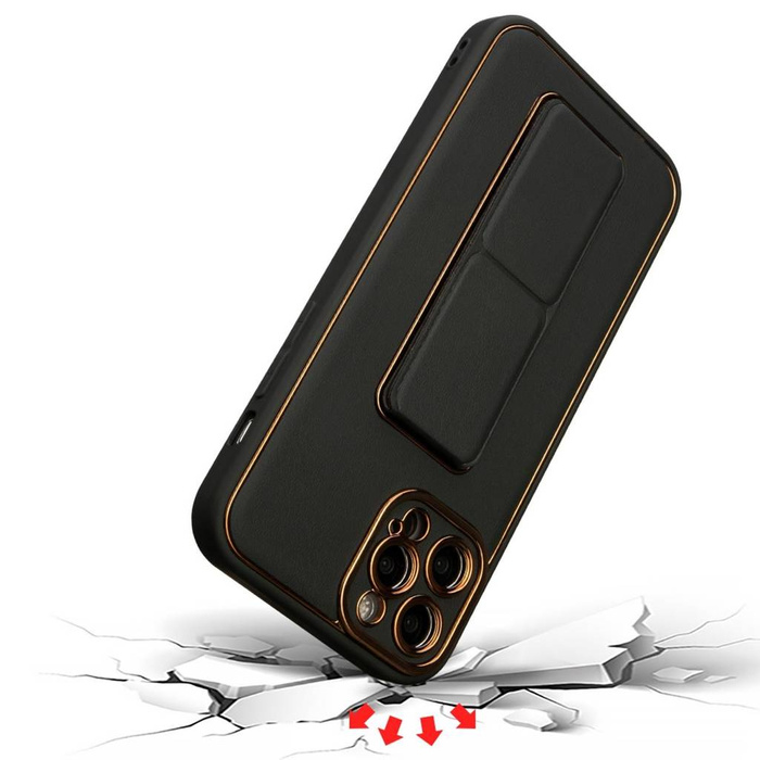 Nuova custodia Kickstand Case per Samsung Galaxy A12 5G con supporto nero