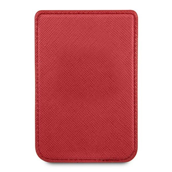 Cover GUESS Wallet Card Slot MagSafe Saffiano Red Case