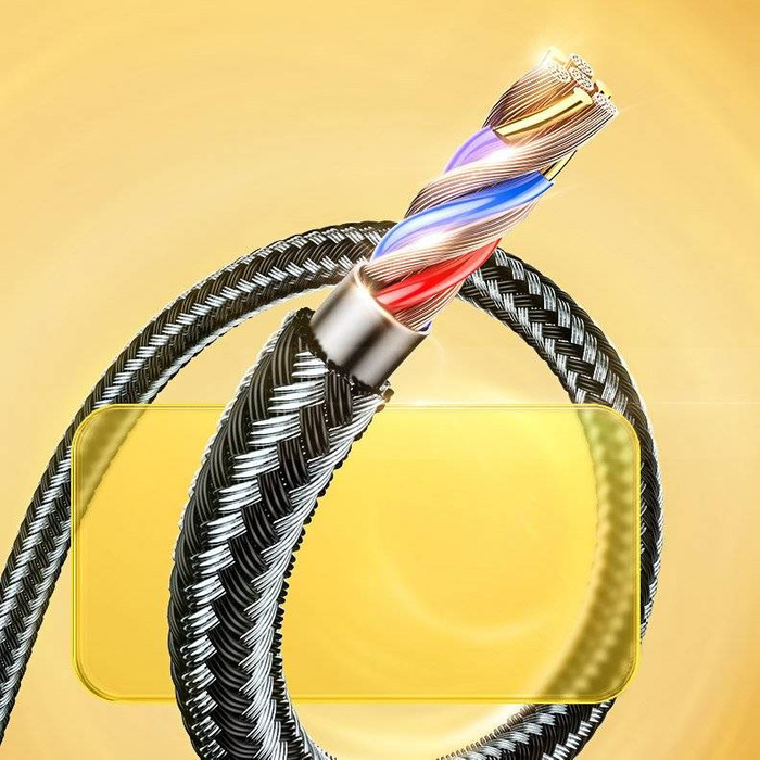 Joyroom Mermaid series kabel USB - Lightning 2,4A 2m černý (S-2030K6)