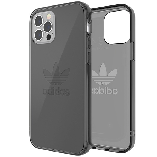 Etui Adidas OR Protective iPhone 12/12 Pro Clear Case czarny przezroczysty/smokey black 42385
