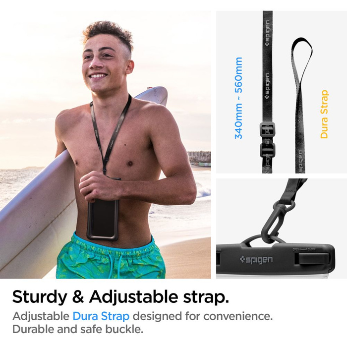 Spigen A610 Universal Wasserdicht WATERPROOF FLOAT Case 2-PACK SCHWARZ