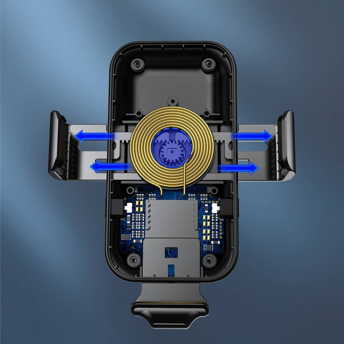 Choetech T201-F Electric Car Wireless Charger+Magnetic Head Charger black